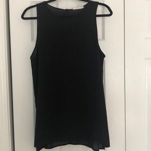 Lush Black High Neck Tank